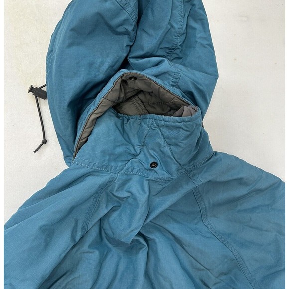Vintage Columbia Hooded Trench Coat Insulated Thinsulate Size Large‎ Teal Winter - Picture 12 of 14